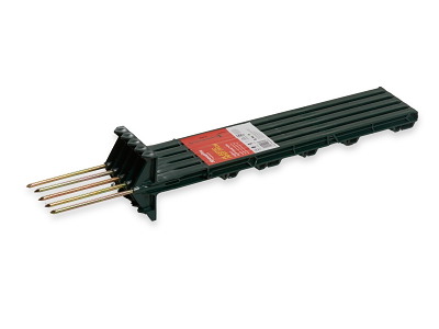 Plastpæl grøn, 57,5 cm, spyd 13,5 cm, 5 stk. pakke