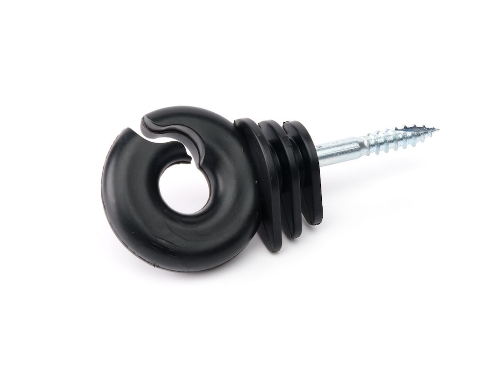 Ringisolator 6 mm MAXI – 125 stk, sort