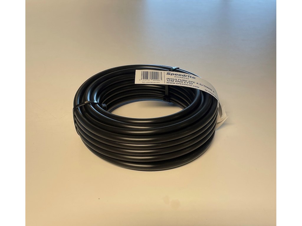 Hjørnerør – sort, 12 meter