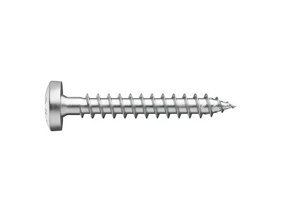 Skruer til W-isolatorer - 4×30 mm – A4 rustfri, 250 stk.