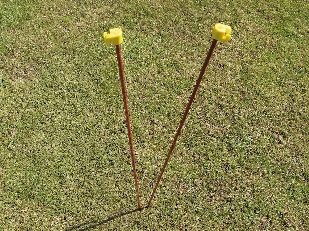 Tentorpæle til midlertidigt hegn