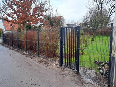Panelhegn 3D - 4mm., H=153 cm, Sort