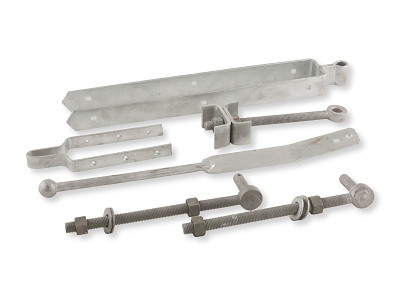 Beslagsæt til stor trælåge – 240/300 cm