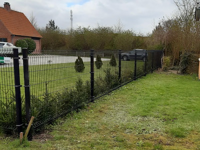 Sort panelhegn 123 cm – 4 mm stål
