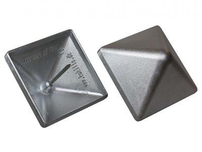Aluminiumstoppe 130x130 mm. firkantet